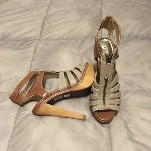 Bakers Stephania Wooden High Heel Sandals